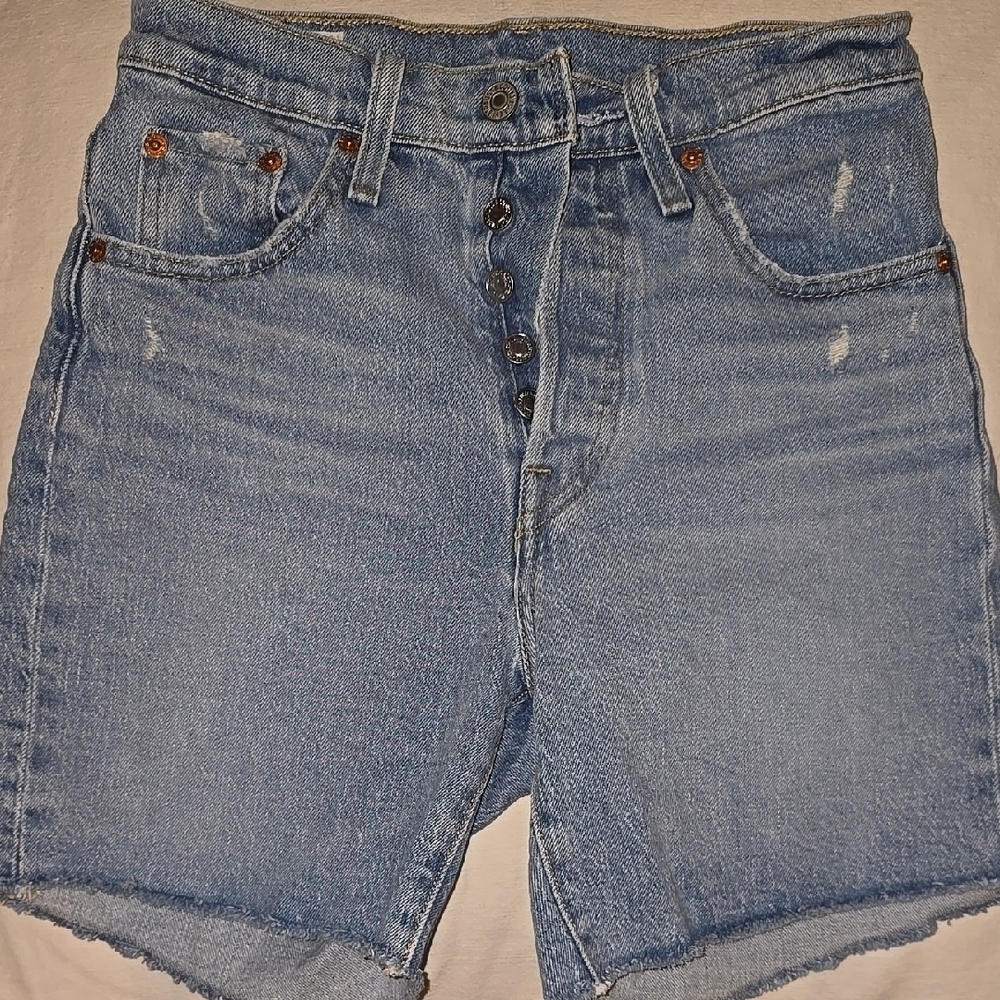 Levi's 501 - Sz 25. Blue Denim Button-Fly Shorts